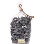 Композиция для декора «Блестящие шишки» 11*11*12 см (150 гр), серебро