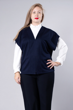 Жилет женский 3818зп, темно-синий #161ТСа063818зп