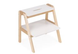 Табурет-стремянка Брети натуральная береза / белый