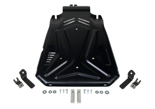 Защита КПП АвтоБроня для Lada (ВАЗ) 2131 (4x4) 1993-2021/2121 (4x4) 1977-2019/Niva Legend 2131 2021-н.в./2121 2021-н.в., сталь - 1.5 мм, с крепежом, штампованная, 111.06041.2