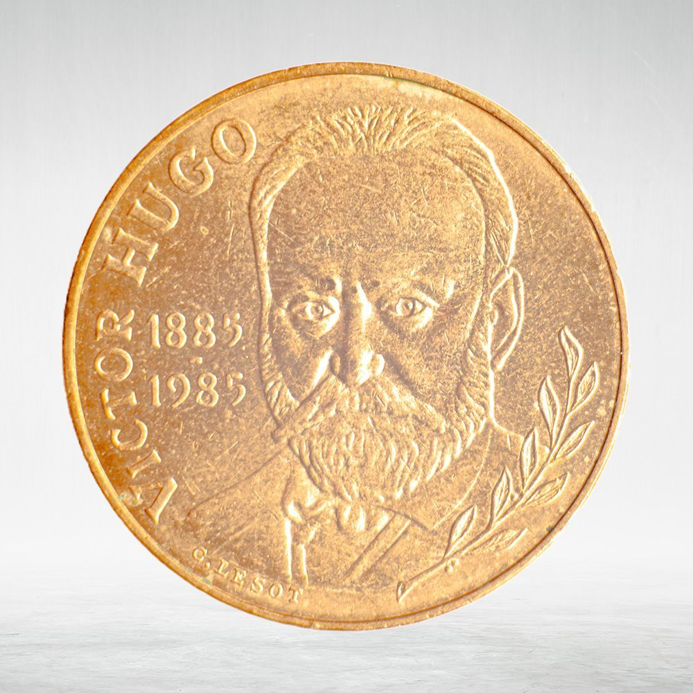France, 10 Francs 1985 - 100th Anniversary of the Death of Victor Hugo, VF