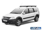 Алюминиевый багажник  RIVAL 1730x1000 LADA LARGUS (2012-) на рейлинги T.6002.1