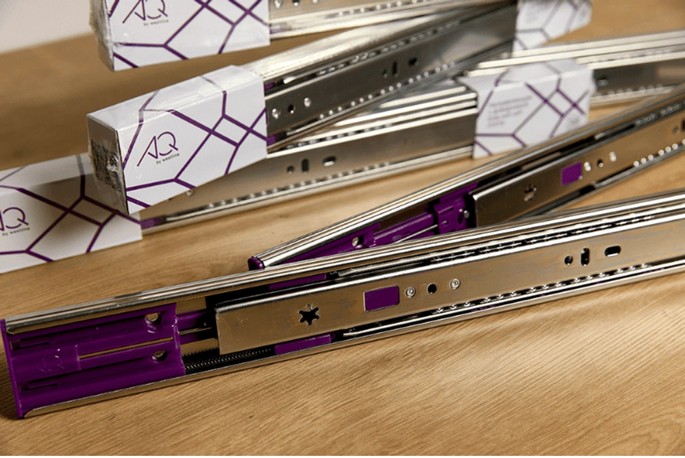 Направляющая шариковая с доводчиком H45 (1.2/1.2/1.4) 40кг 400 AQ