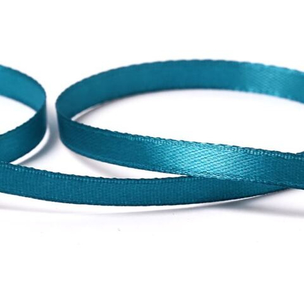 Лента атласная 6 мм ( 1/4 ") "Gamma", №074 ярко-голубой