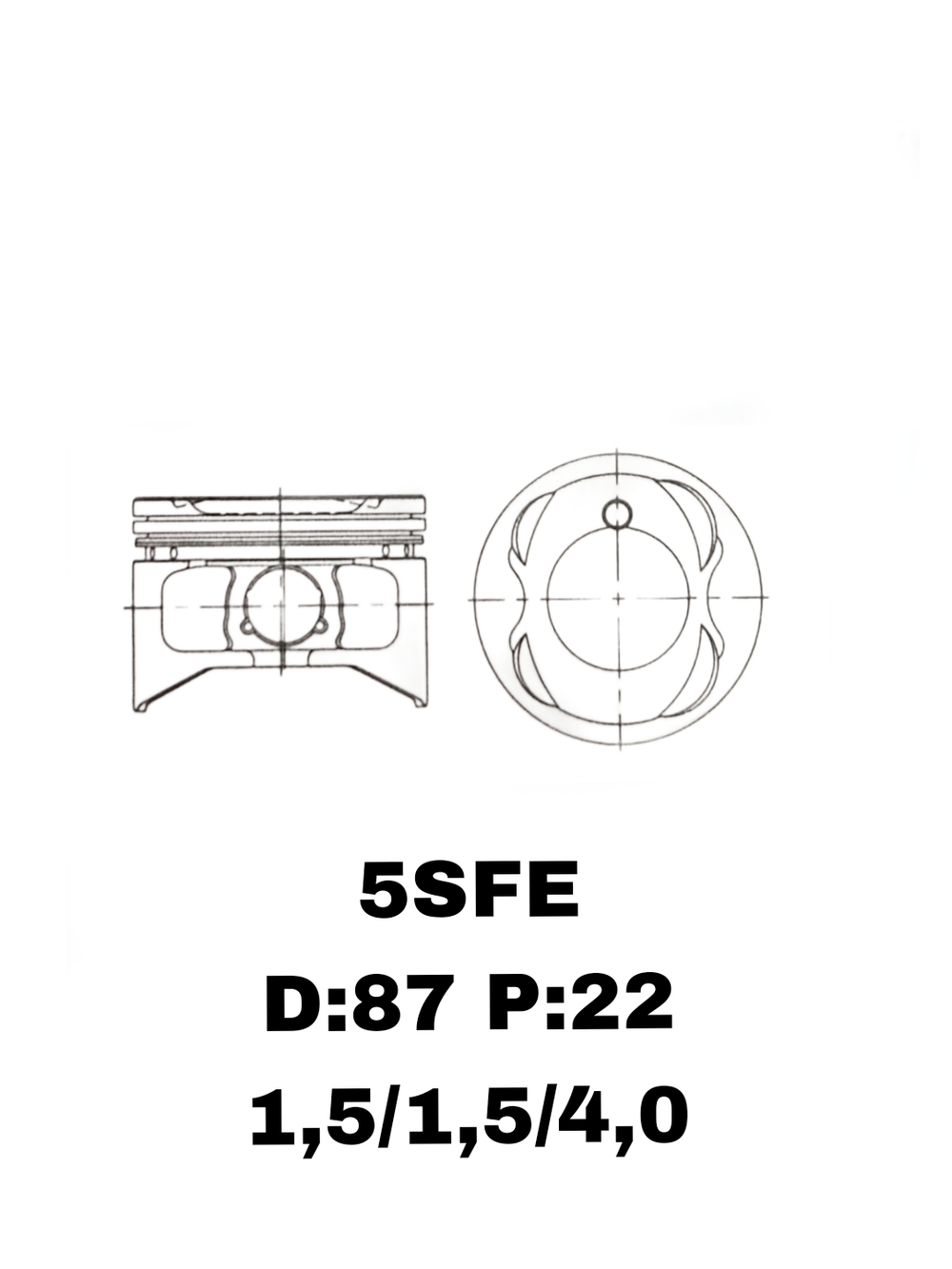 ПОРШНЯ 5SFE