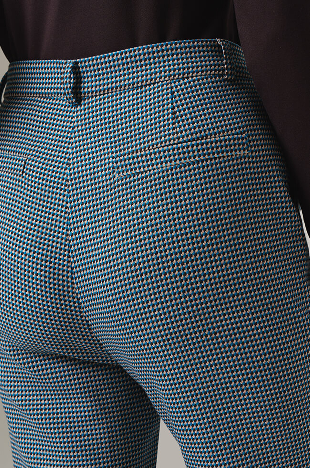 31101 Брюки женские (бирюзово-коричневый)