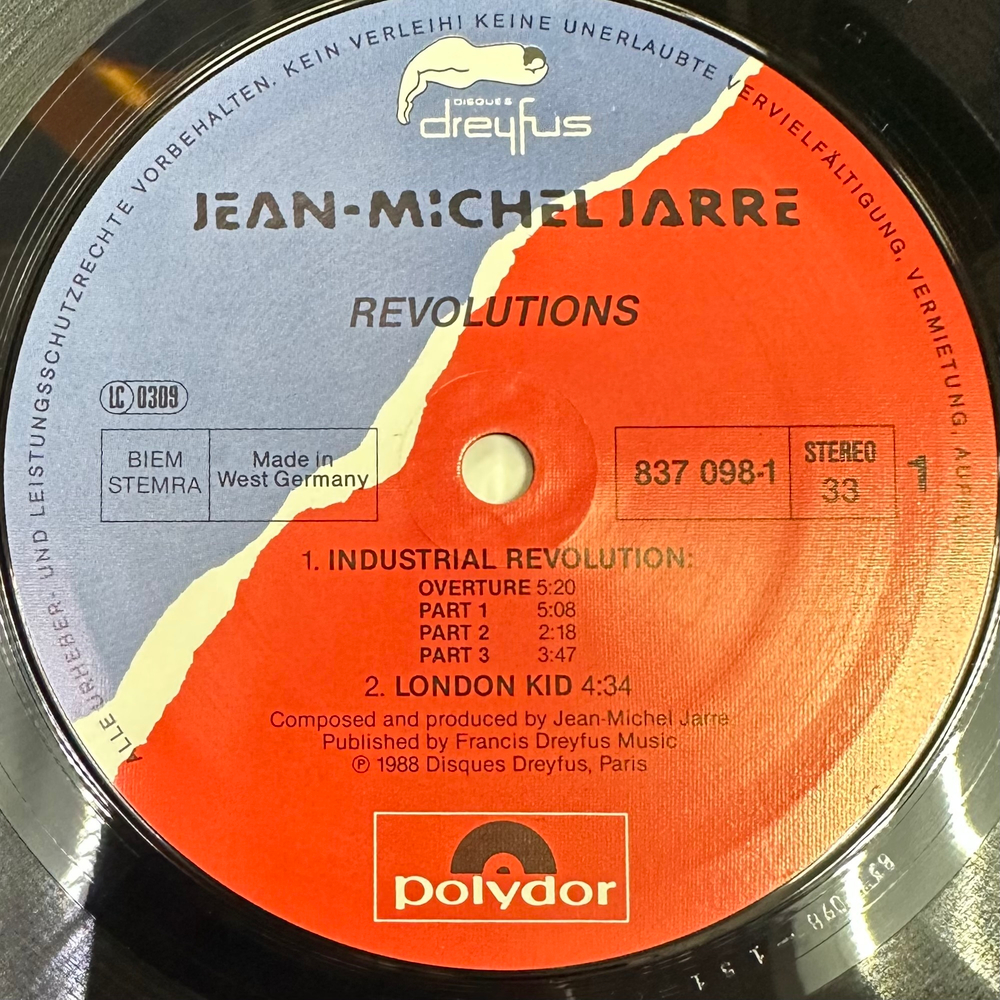 Jean-Michel Jarre - Revolutions (Европа 1988г.)