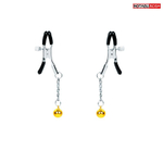 Зажимы на соски Notabu с желтыми шариками, металлические