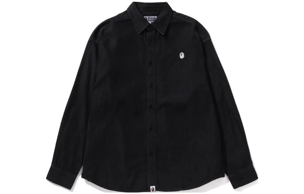 A Bathing Ape One Point Light Weight Denim L S Shirt
