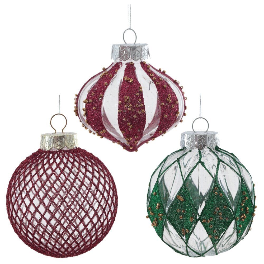GAEM Набор из 9шт Украшение новогоднее "Шар", D8см, L24,6 W8 H24,6см