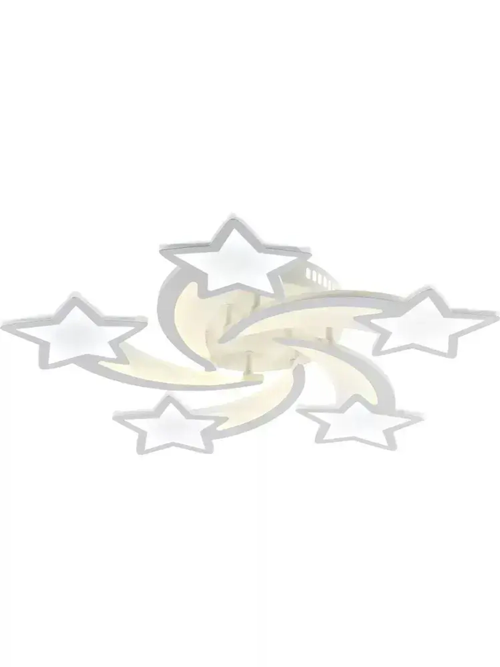 Люстра потолочная светодиодная с пультом ДУ Rivoli белая 140 Вт 3620-4824К, светильник на кухню, в детскую, в спальню