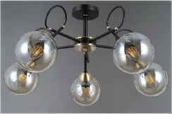 40318MD/5 MBK+AB (1) Люстра (NW)