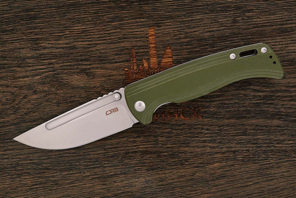 Нож складной CJRB Resource, клинок 105мм, сталь AR-RPM9, рукоять G10 оливковый