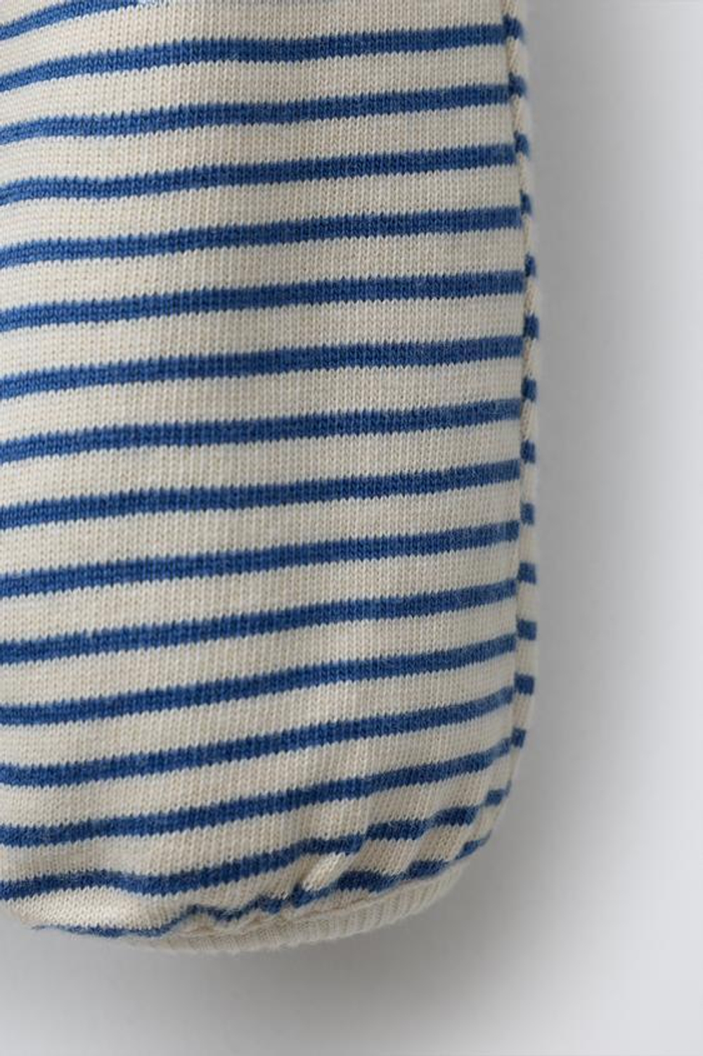 ZARA БРЮКИ-ДЖОГГЕРЫ В ПОЛОСКУ, ЭКРЮ/СИНИЙ