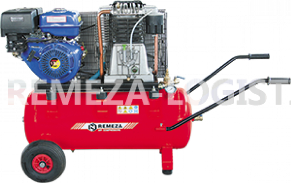 Компрессор поршневой серии FIAC передвижной, с ручками 100.AB858.SPE390R REMEZA (Белоруссия): 850 л/мин., 8 бар, ресивер 100 л., 13 кВт, бенз.дВ, габариты без упак. 1270х700х995 мм, 135 кг.