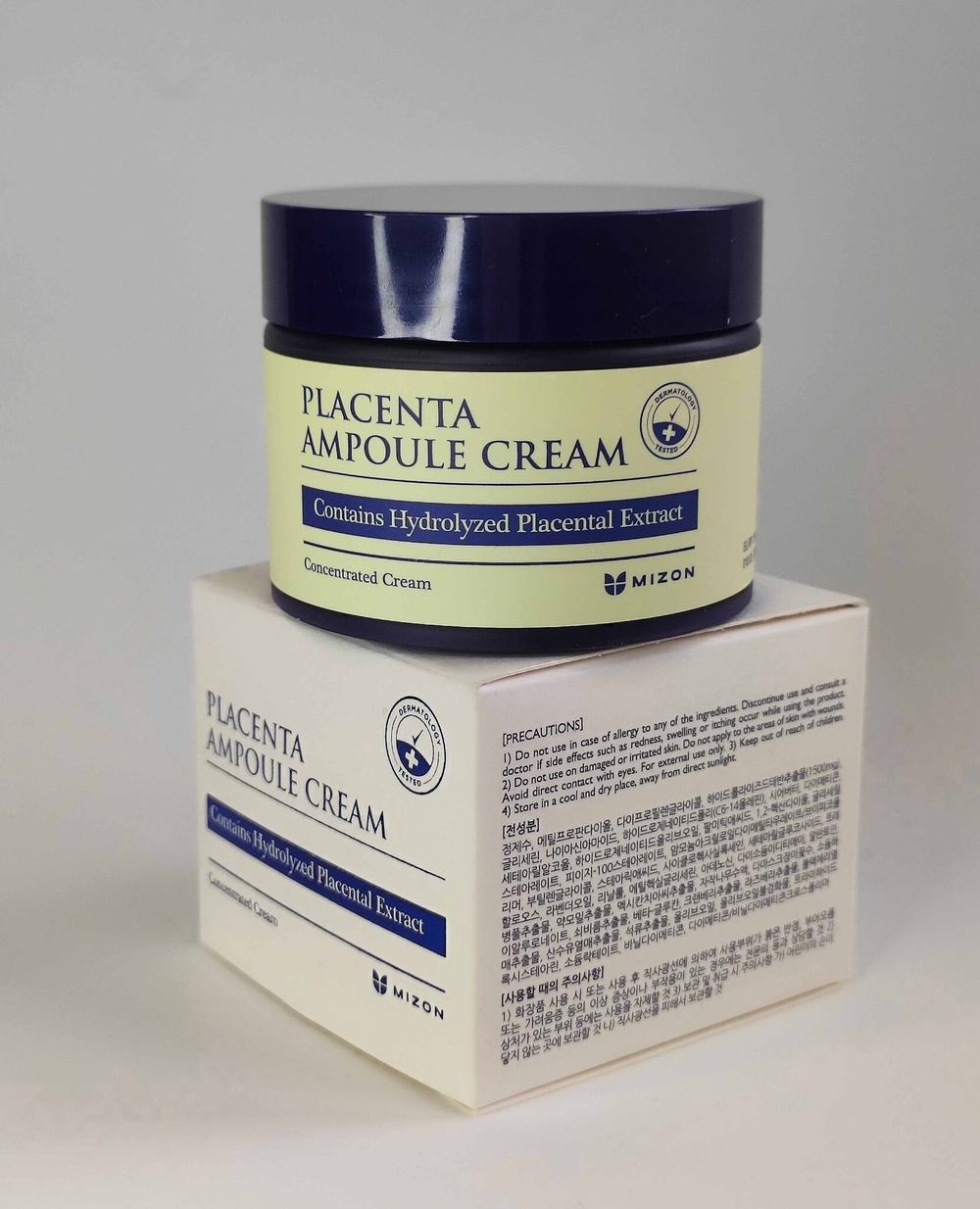 Крем для лица с плацентой MIZON Placenta Ampoule Cream, антивозрастной 50мл