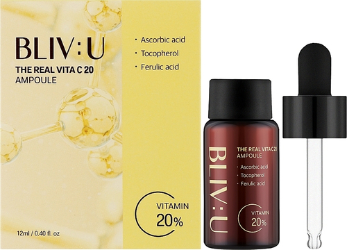 BLIVU Vita C 20 Ampoule Осветляющая липосомальная ампула с 20% витамина С