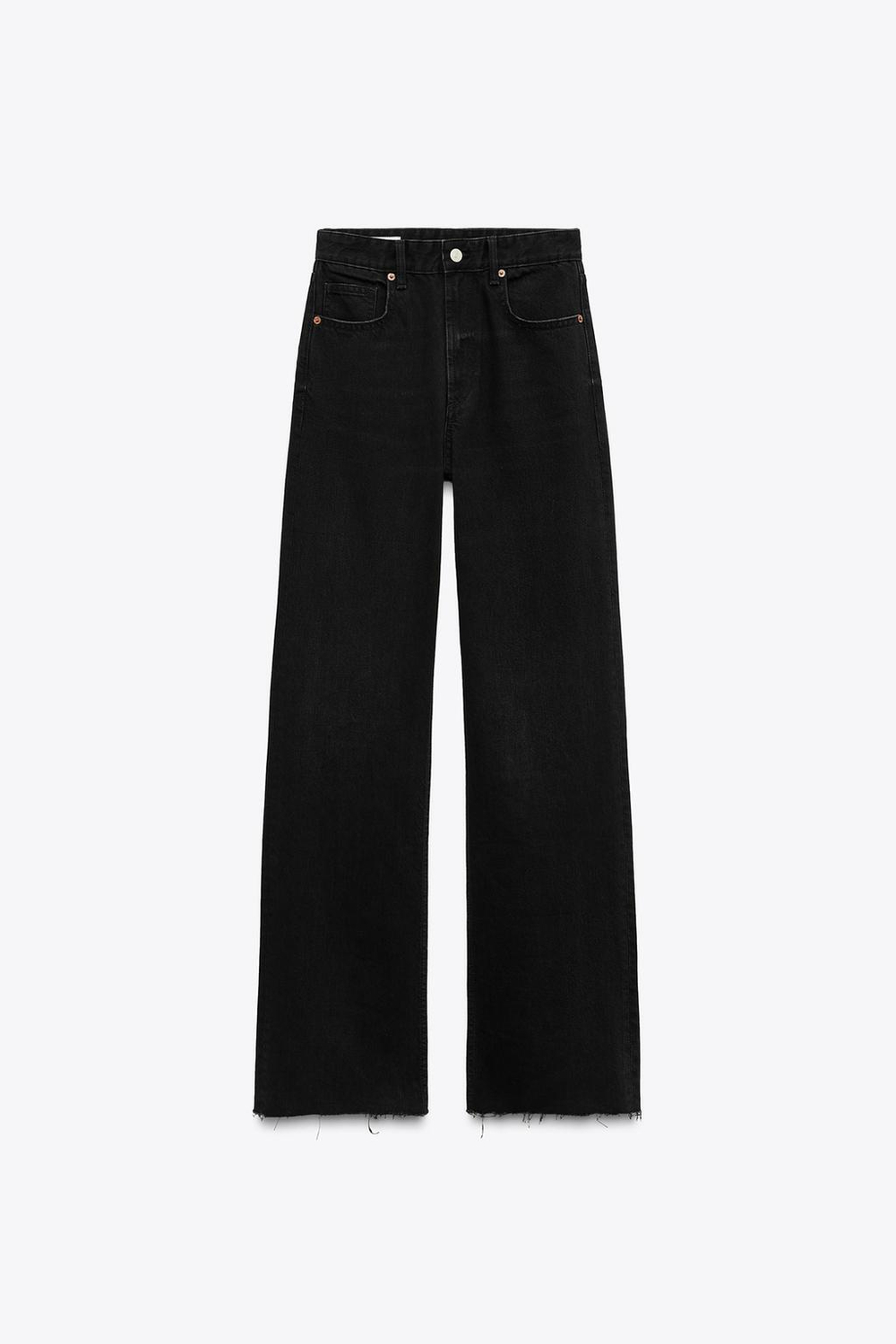 Джинсы с высокой посадкой trf wide leg