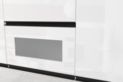 Кухонный гарнитур Лотос базис 2400мм (Белый глянец/Белый, Кастилло темный)