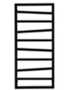 Quadro Zigzag 4 Электрический полотенцесушитель EQZ4 131x50 см