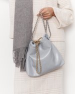 STELLA MINI серая - складка кожи 44