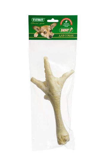 TiTBiT лакомство для собак Лапка индюшачья 1 штука, 97 гр