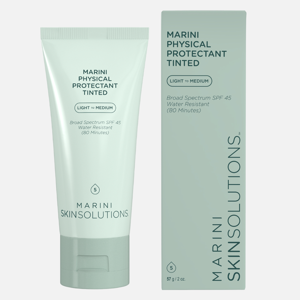 ПОДАРОК: MARINI SKINSOLUTIONS Physical Protectant Tinted SPF45 (Light to Medium) Солнцезащитный крем с тональным эффектом Medium c SPF45, 57 г