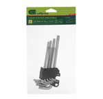 Набор ключей имбусовых Torx-Tempered, TT10-50, CrV, 9 шт., удлиненные Сибртех 123717