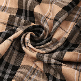 Ткань рубашечная фланель 150 г/м² 80% полиэстер, 20% хлопок шир.150 см  цв.139 бежевый