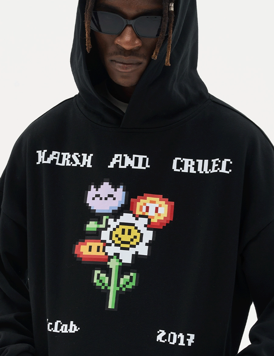 Худи HARSHandCRUEL "PixeLs" Oversized Hoodie