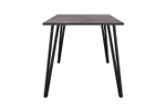 Стол кухонный обеденный Камень Тёмный/Чёрный, Сиена, 120х80х75,5 см