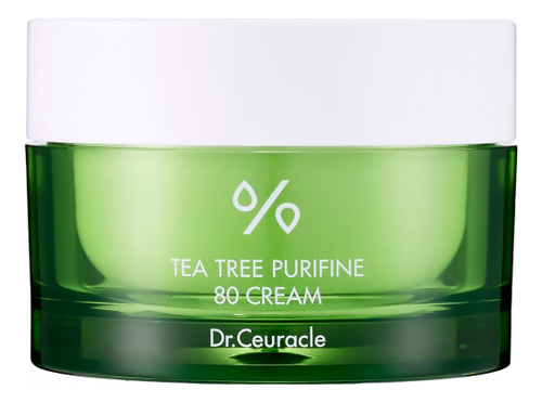 DR. CEURACLE Крем для лица с экстрактом чайного дерева - Tea Tree Purifine 80 Cream, 50мл