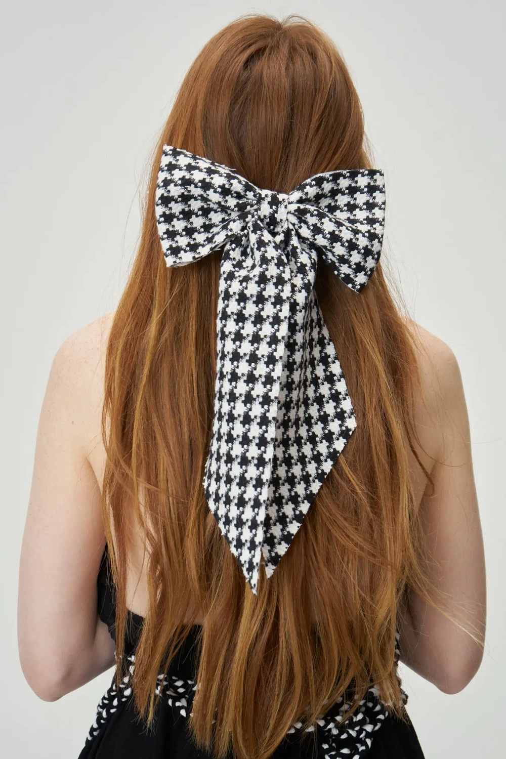 Бант Моя прекрасная леди черно-белый