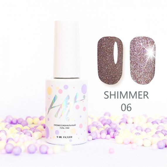 Гель-лак ТМ &quot;HIT gel&quot; №06 Shimmer, 9 мл