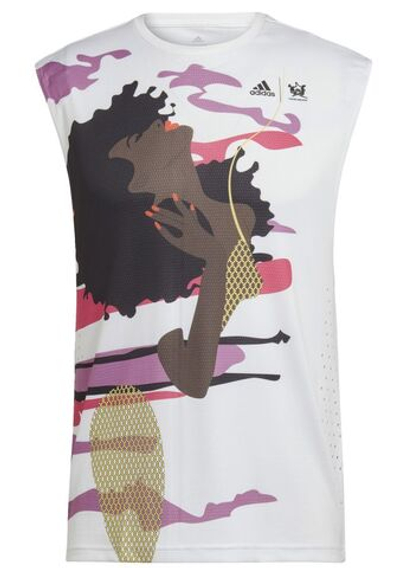 Футболка мужская теннисная Adidas New York Unitefit Sleeveless Tee - white