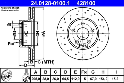 ATE - 24012801001-ATE - Brake Disc