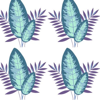 Тропические листья