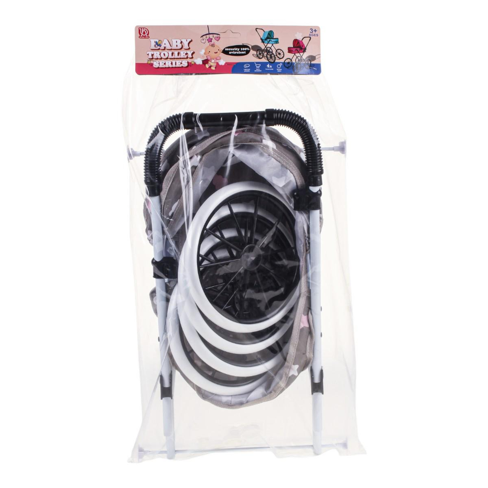 Коляска для куклы лежачая, пакет Z918-11