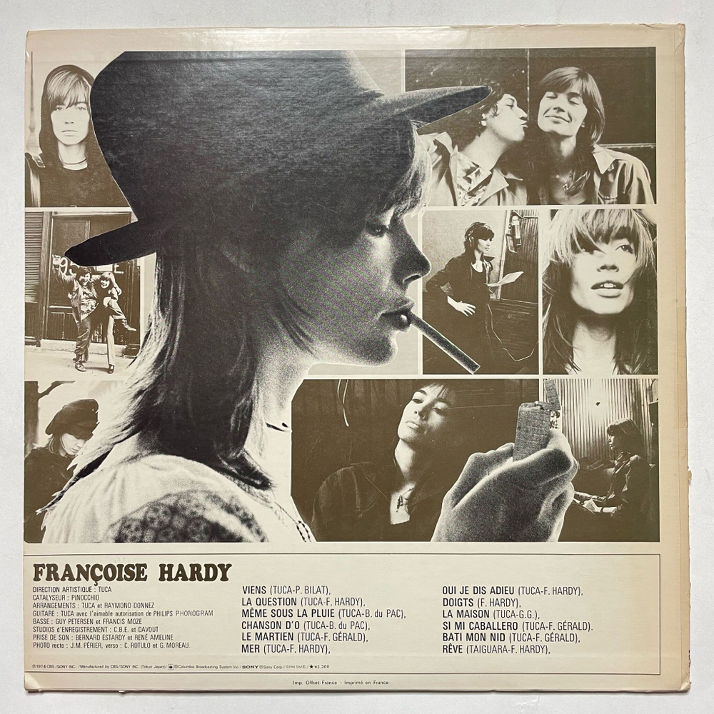 Винтажная виниловая пластинка LP Francoise Hardy Un Recueil De Mes Poesies (Japan 1974) (No Obi)