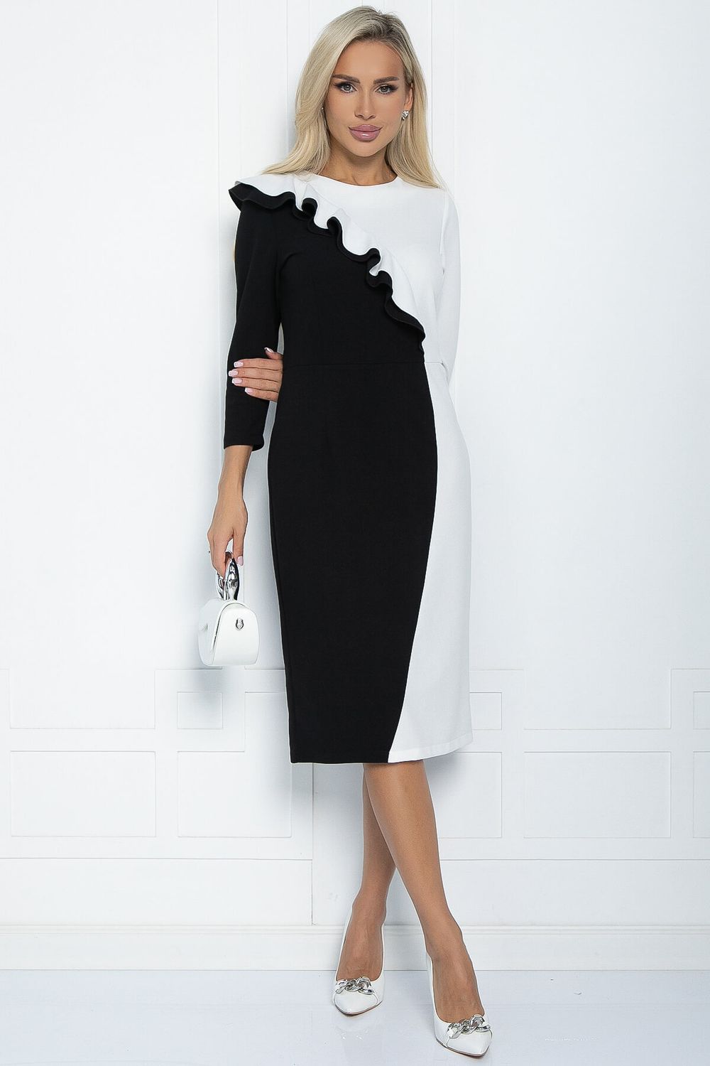 Платье Эванесса (черно-белое) П12747-35М LT Collection