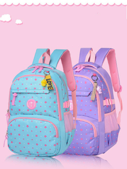 Школьный рюкзак для девочки 3 предмета (рюкзак, сумка, пенал), Сиреневый