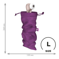 Фиолетовый мешочек для хранения игрушек Satisfyer Treasure Bag L
