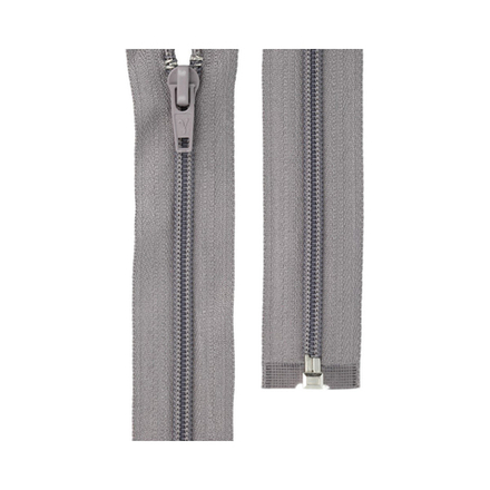 Молния Спираль "GAMMA", р/м, 50 см, однозамковая, №327 мышиный