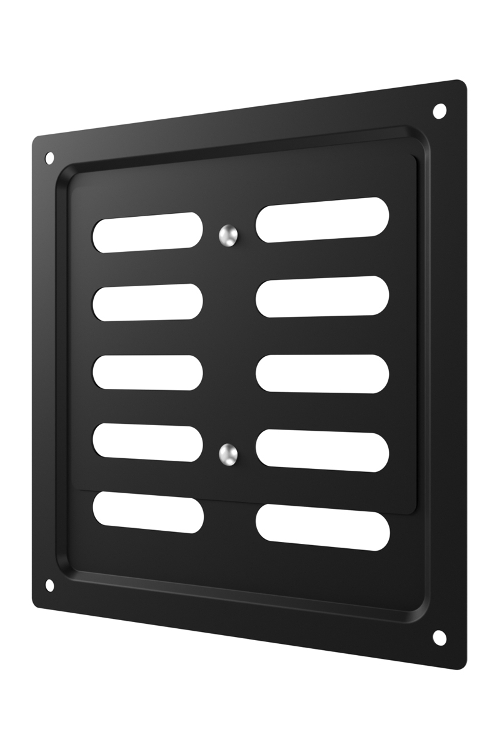 Решетка вентиляционная MER регулируемая 150x154 окраш.сталь Black ERA