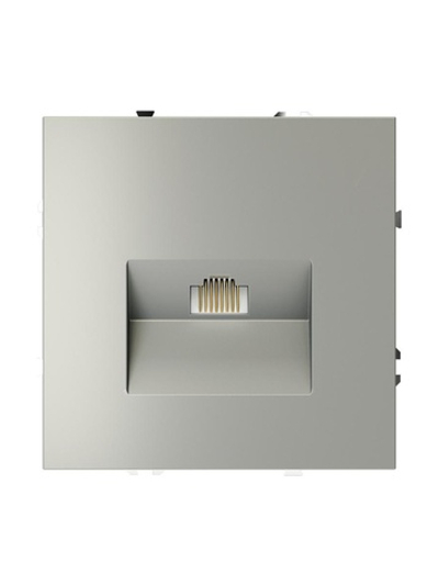 Розетка компьютерная 1-м СП S70 RJ45 кат.6 механизм сталь Voltum VLS060105