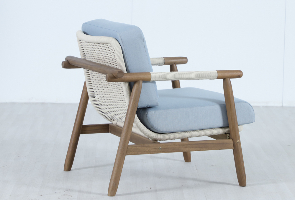 Комплект плетеной лаунж-мебели на 5 персон Tagliamento Apoyo, грецкий орех, бежевый