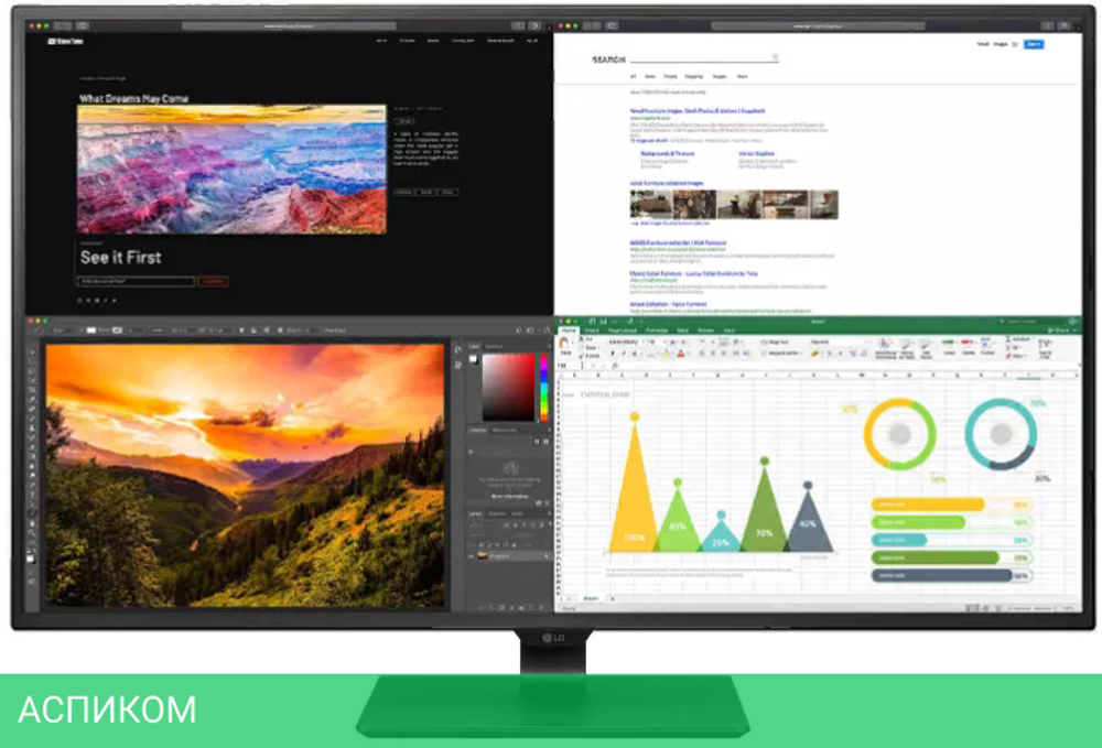 Монитор LG 43UN700-B