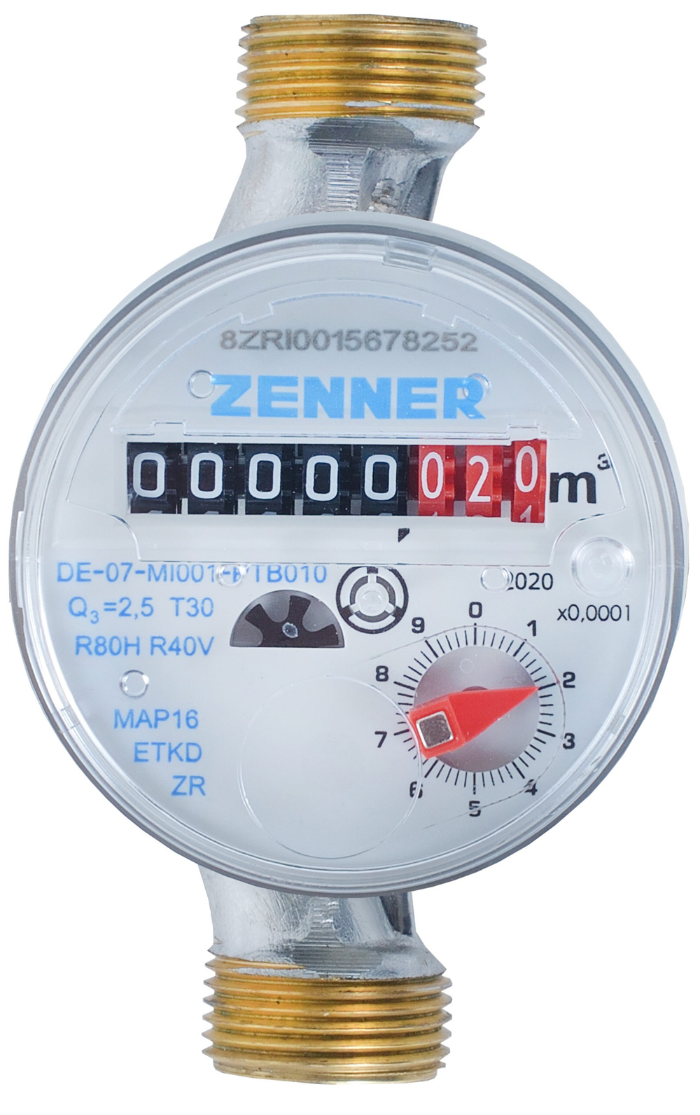 Счетчик холодной воды ZENNER ETKD-N DN15