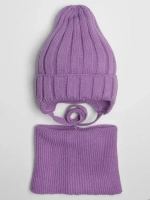 Шапка детская осенняя со снудом