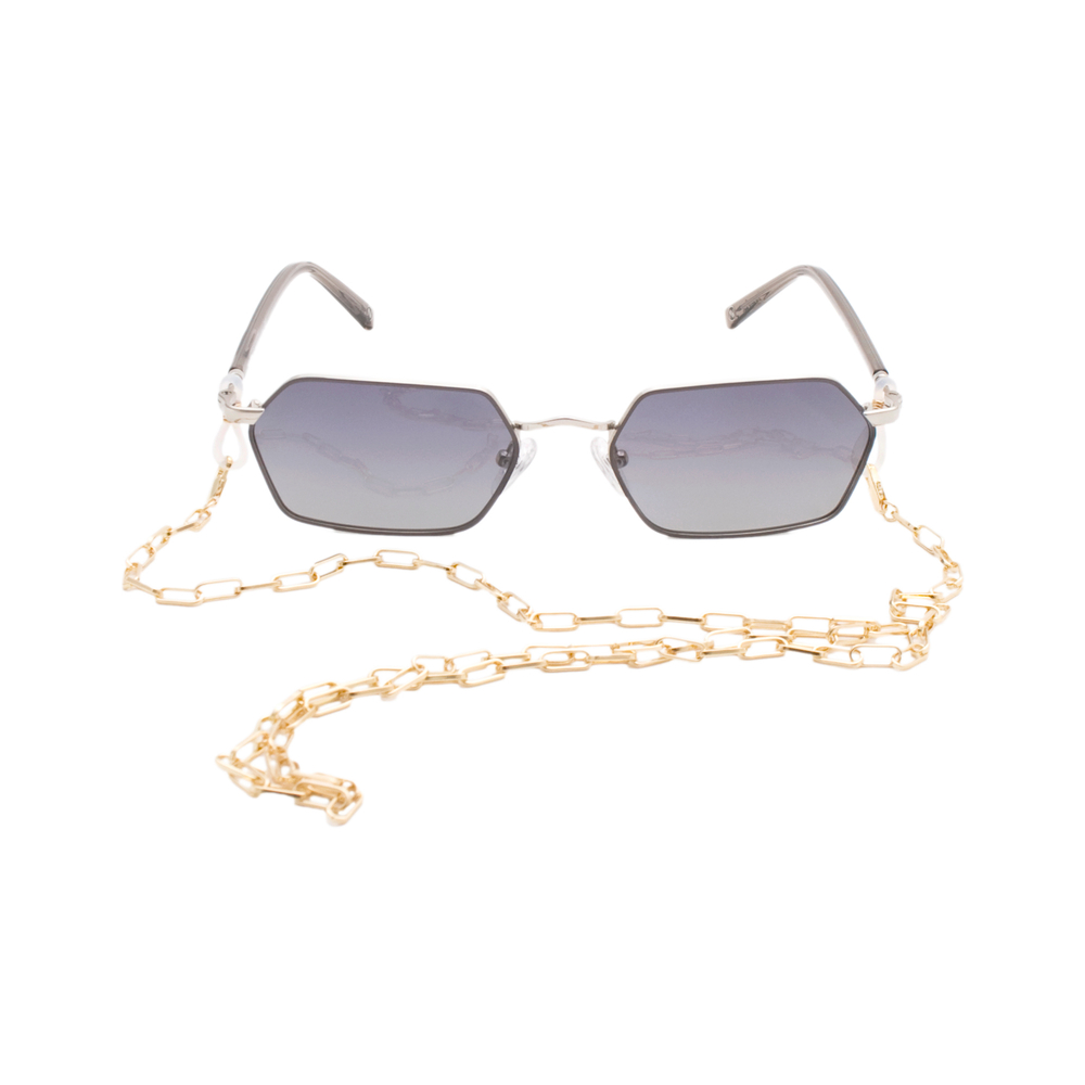 Очки Neolook Sunglasses 1483 c.005 многогранник серые серебряные